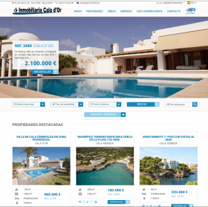 Inmobiliaria Cala Dor Diseño y desarrollo Web